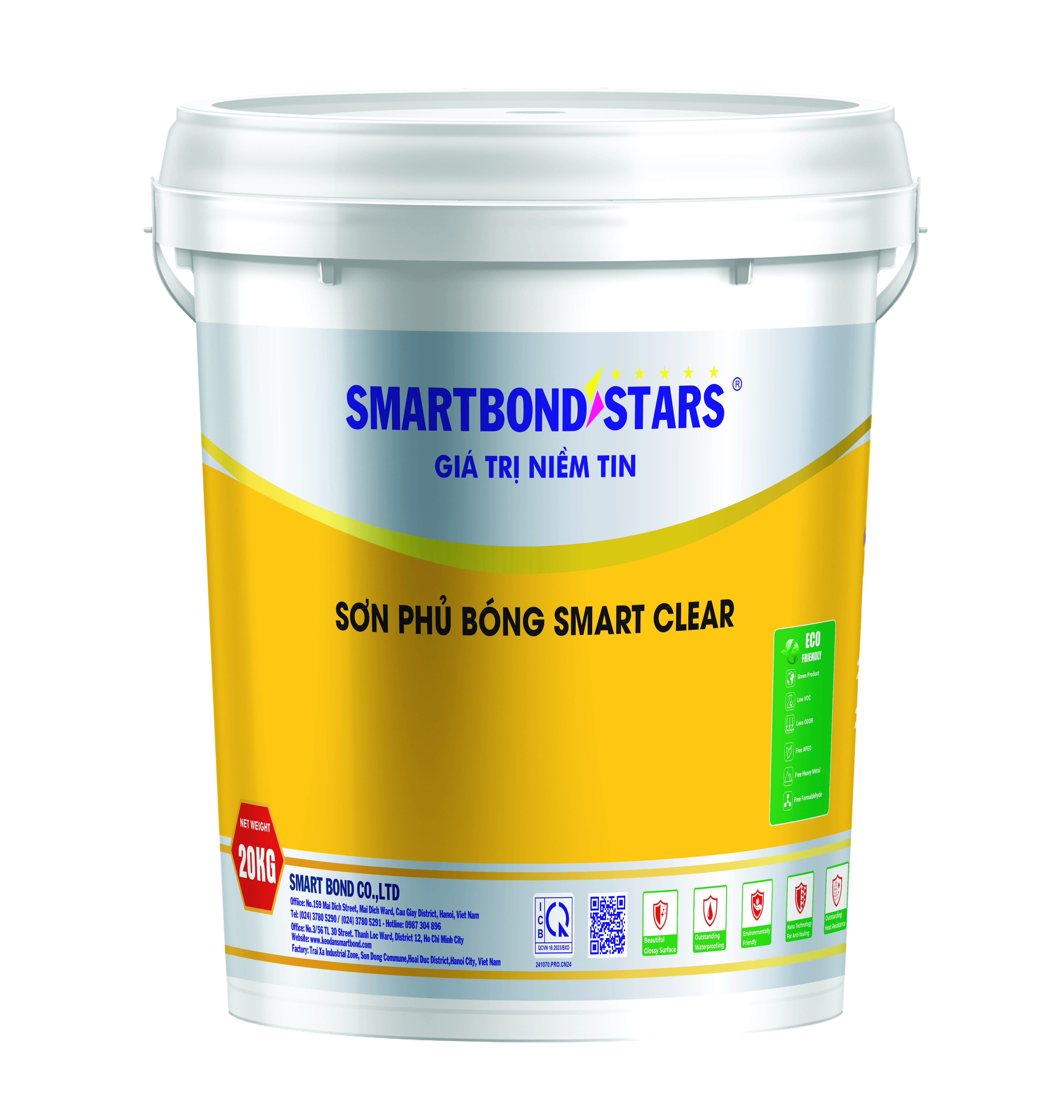 SƠN PHỦ BÓNG SMART CLEAR NGOÀI TRỜI TRONG SUỐT